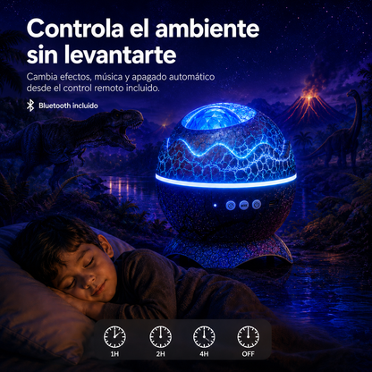 Dino Aurora 🦖 Convierte tu cuarto en una galaxia